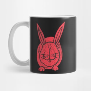 Rabbit, A Big, Fat Red rabbit! Mug